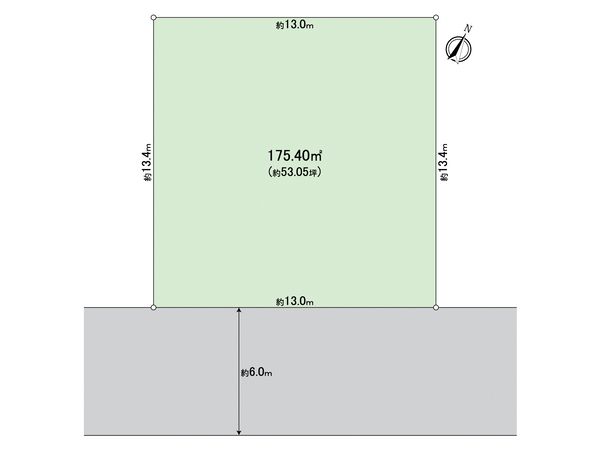 安食台4丁目土地 区画図