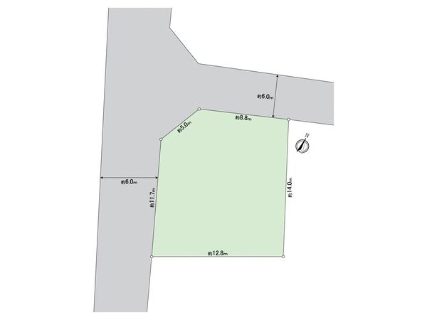 安食台3丁目土地 区画図