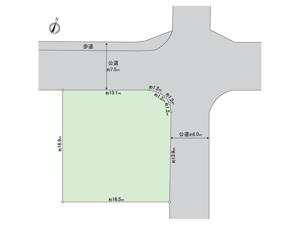 加良部4丁目土地 区画図 加良部4丁目土地 区画図