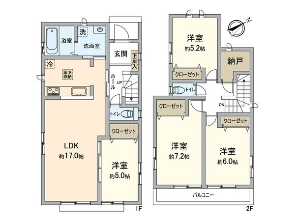 美郷台2丁目新築戸建 C号棟 間取図(平面図)