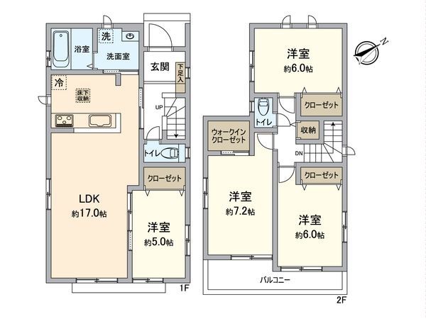 美郷台2丁目新築戸建 D号棟 間取図(平面図)