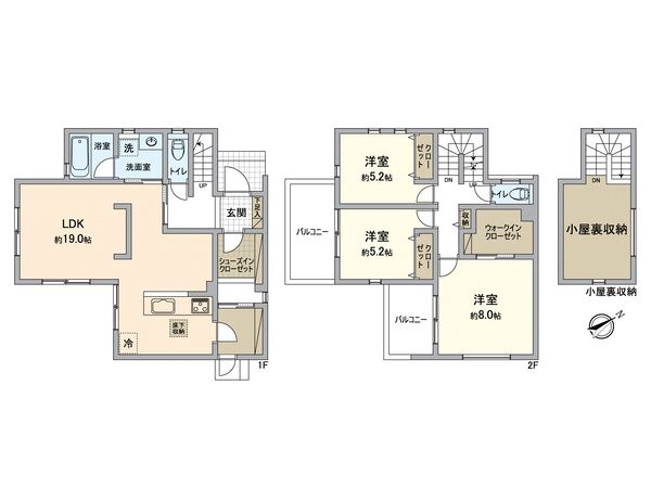 寺台戸建 26号棟 間取図(平面図) 寺台戸建 26号棟 間取図(平面図)