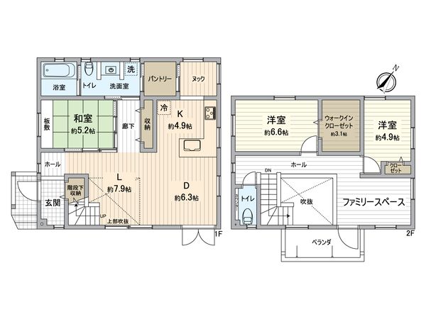 公津の杜6丁目戸建 間取図(平面図)
