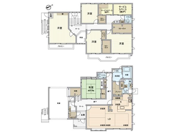 安食台2丁目戸建 間取図(平面図)