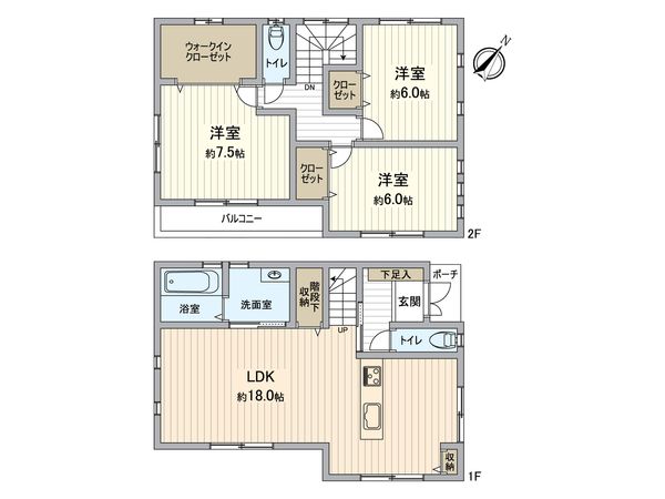 久住中央4丁目戸建 間取図(平面図)