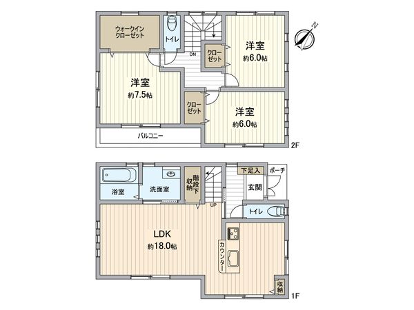 久住中央4丁目戸建 間取図(平面図) 久住中央4丁目戸建 間取図(平面図)