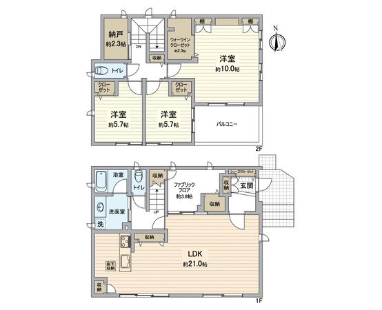 牧の原4丁目戸建 間取図(平面図) 牧の原4丁目戸建 間取図(平面図)