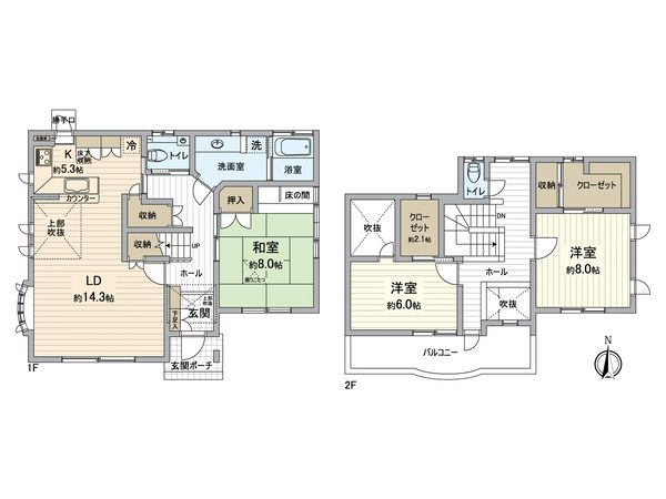 東酒々井3丁目戸建 間取図(平面図) 東酒々井3丁目戸建 間取図(平面図)