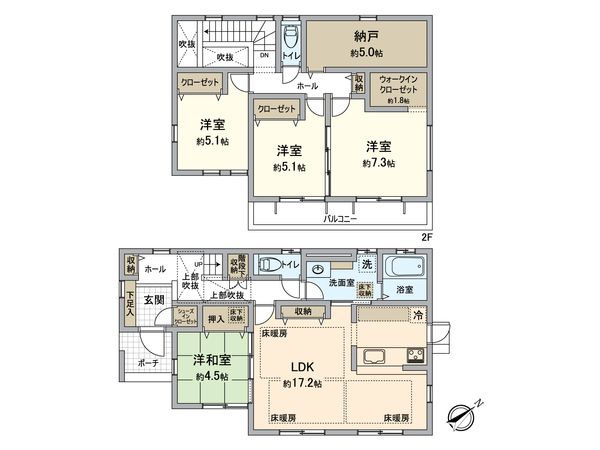 もねの里3丁目戸建 間取図(平面図)