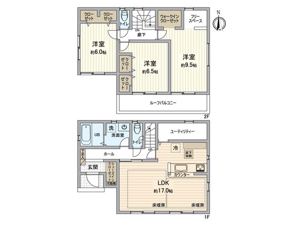 橋賀台1丁目戸建 間取図(平面図)