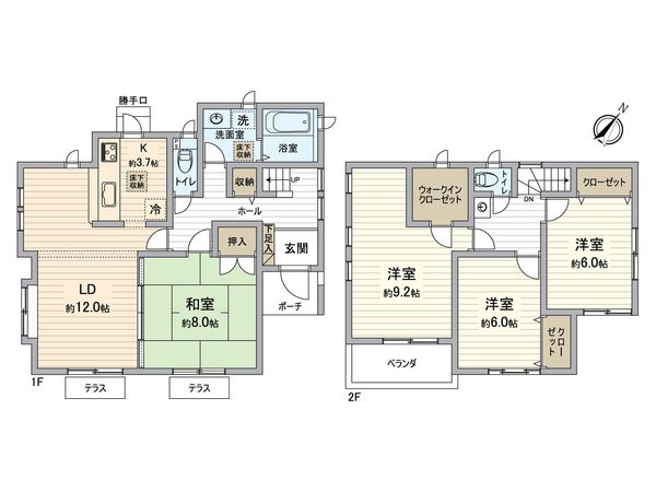 日吉台5丁目戸建 間取図(平面図) 日吉台5丁目戸建 間取図(平面図)