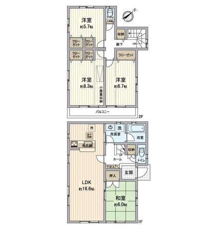 並木町戸建 間取図(平面図) 並木町戸建 間取図(平面図)