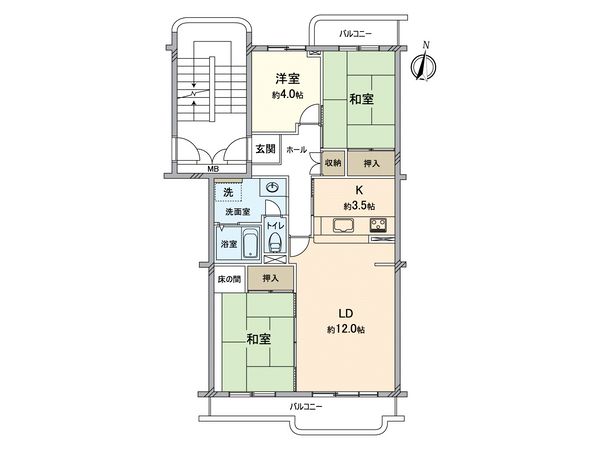 成田ニュータウンプロムナード玉造 間取図(平面図) 間取図(平面図)