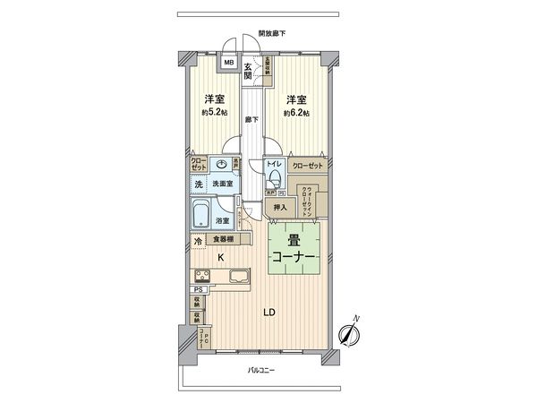ネオハイツ成田 間取図(平面図)