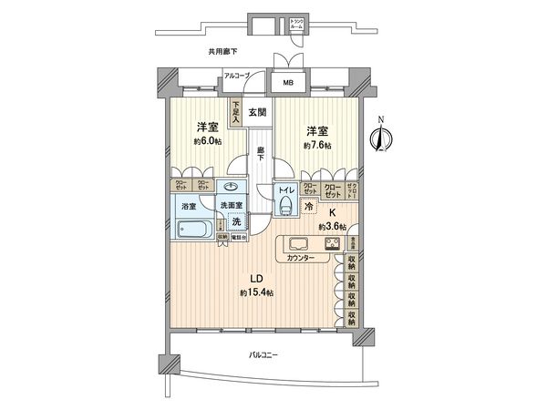 アルファグランデ成田六番街アレイコート 間取図(平面図) アルファグランデ成田六番街アレイコート 間取図(平面図)