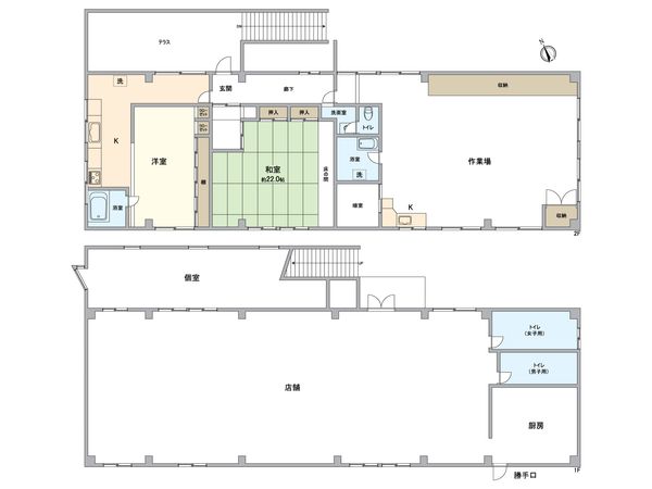西三里塚建物 間取図(平面図) 西三里塚建物 間取図(平面図)