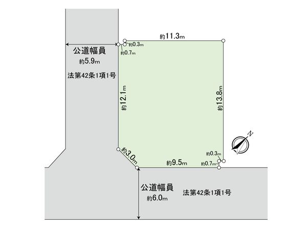 高浜6丁目土地 区画図 高浜6丁目土地 区画図