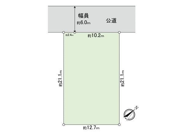 花園3丁目古屋付土地 区画図 花園3丁目古屋付土地 区画図
