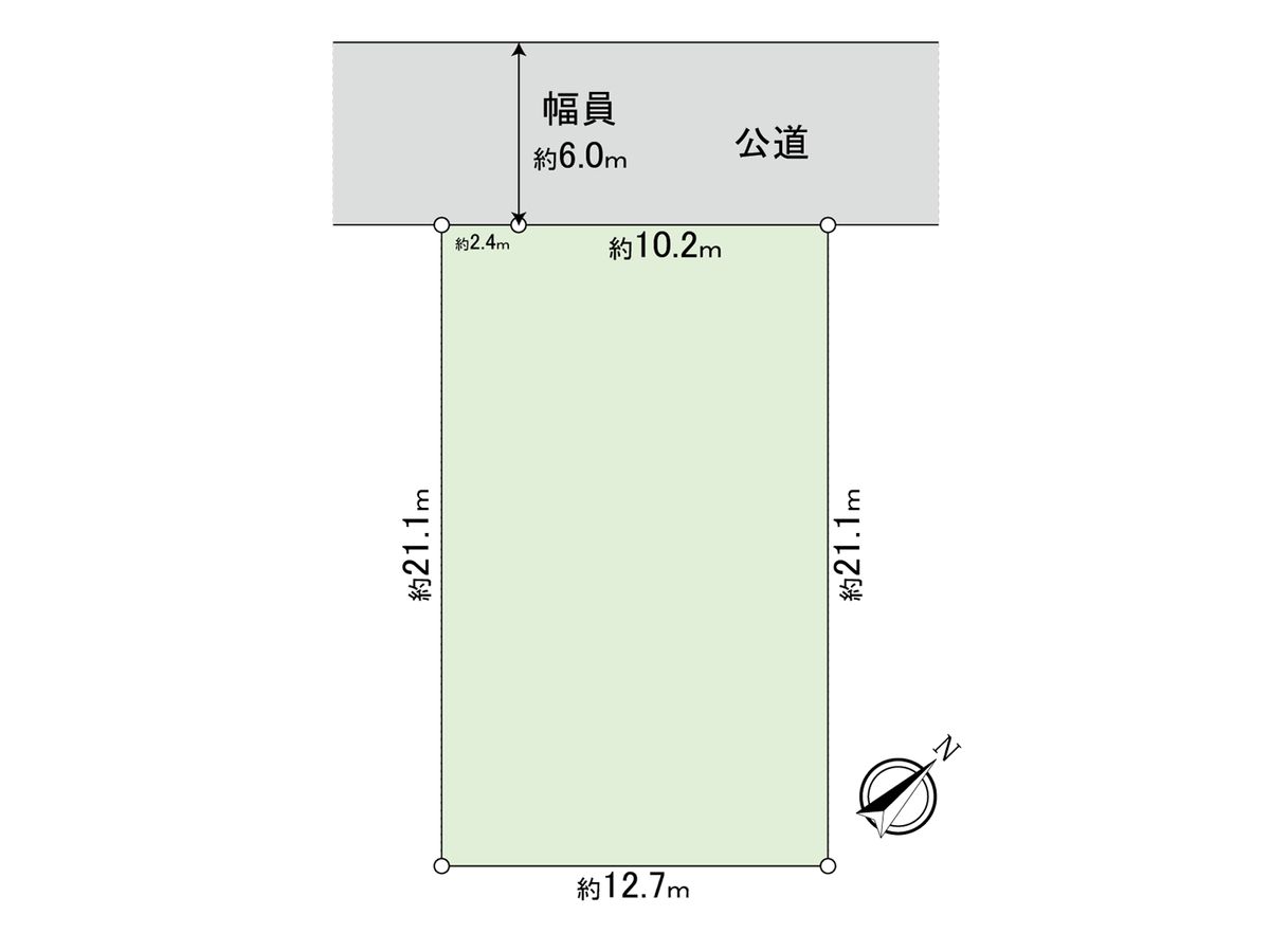 花園3丁目古屋付土地 区画図 区画図