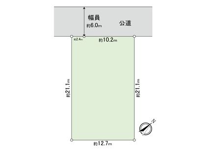 花園3丁目古屋付土地 区画図