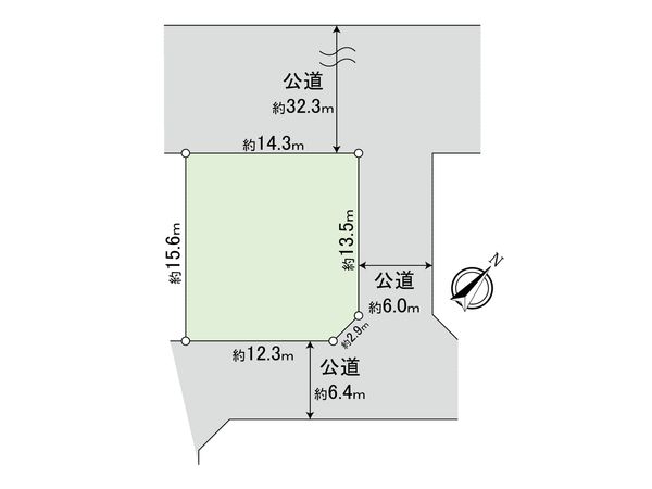 磯辺1丁目土地 区画図