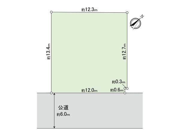 高浜6丁目古家付土地 区画図 高浜6丁目古家付土地 区画図