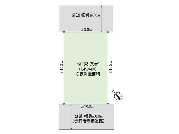 磯辺1丁目土地 区画図