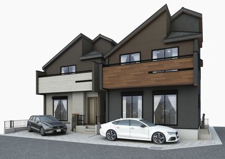 高浜6丁目新築戸建 1号棟 外観パース図