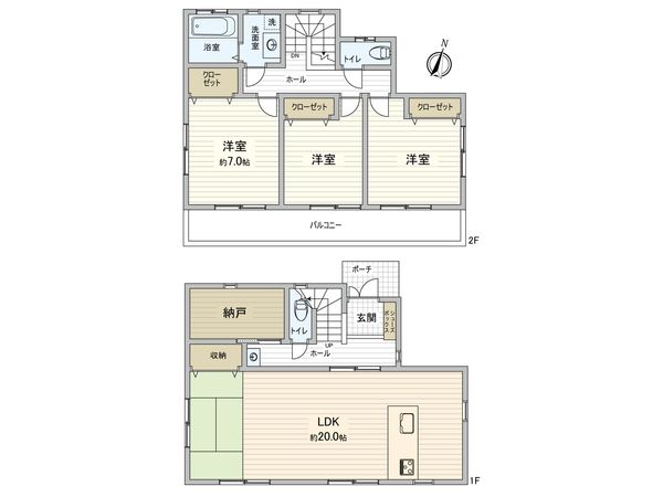 千葉市花見川区畑町戸建 間取図(平面図)