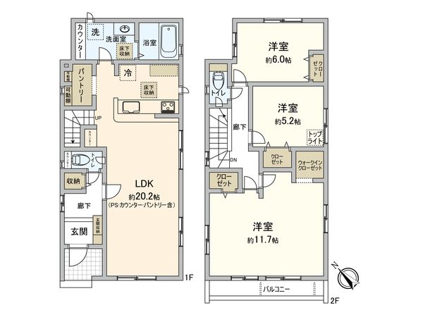 磯辺3丁目新築戸建 間取図(平面図)