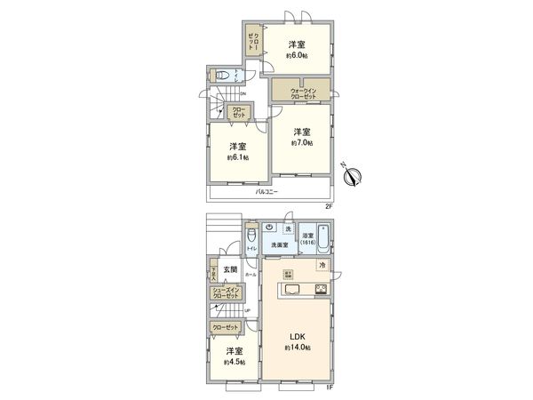 真砂4丁目新築戸建 間取図(平面図)