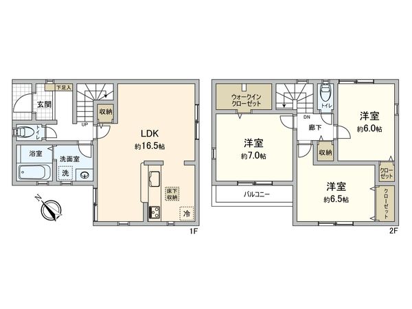 磯辺2丁目新築戸建 間取図(平面図) 磯辺2丁目新築戸建 間取図(平面図)
