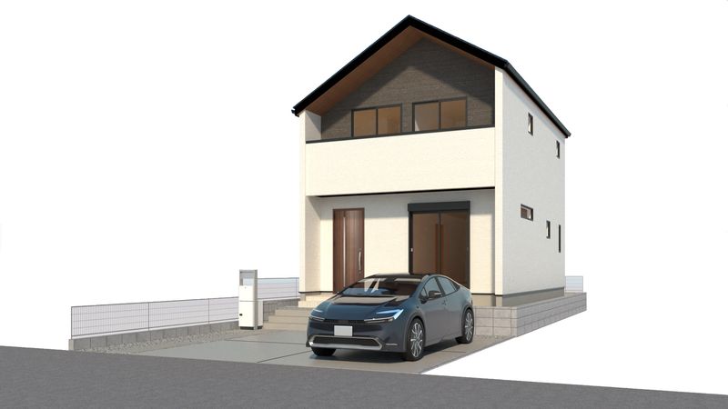 磯辺3丁目新築戸建1号棟 外観パース図 磯辺3丁目新築戸建1号棟 外観パース図