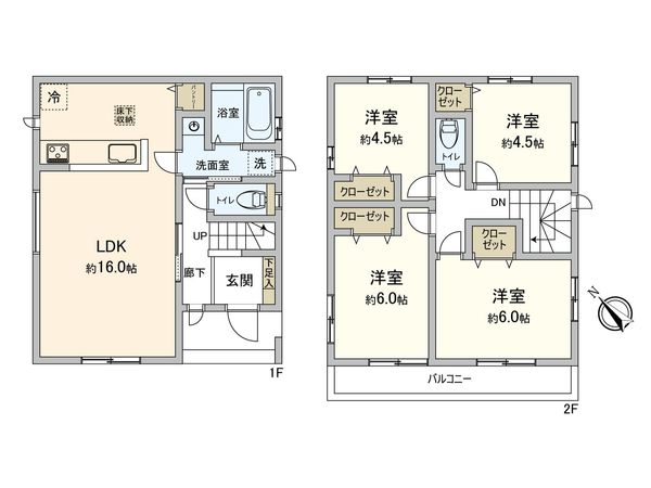 高浜6丁目新築戸建 2号棟 間取図(平面図) 高浜6丁目新築戸建 2号棟 間取図(平面図)