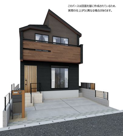 磯辺7丁目新築戸建 外観パース図 磯辺7丁目新築戸建 外観パース図