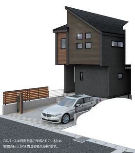 磯辺3丁目新築戸建 2号棟 外観パース図