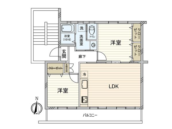 高洲二丁目住宅 間取図(平面図)