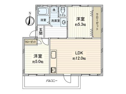 真砂一丁目団地 間取図(平面図)
