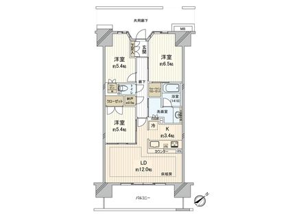ミハマシティ検見川浜Ⅰ街区 間取図(平面図)