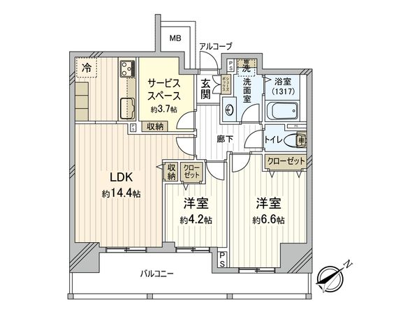 ウィンズタウン稲毛海岸壱番館 間取図(平面図)