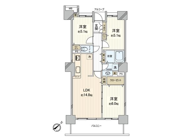 ベイマークスクエア マリナコートタワー 間取図(平面図) 間取図(平面図)