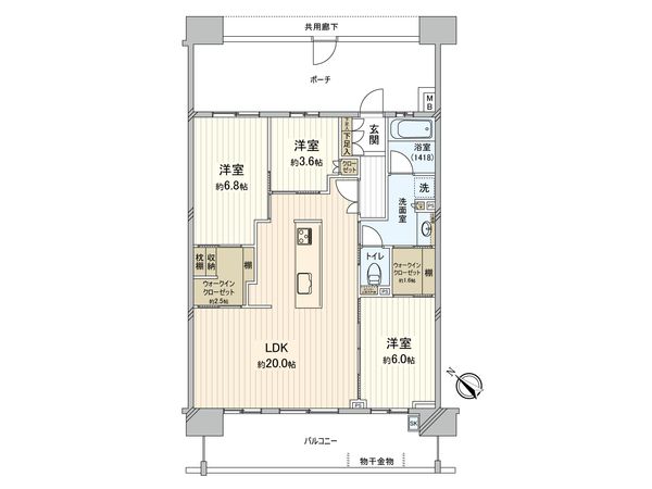 パークホームズ稲毛海岸ラコリエル 間取図(平面図) パークホームズ稲毛海岸ラコリエル 間取図(平面図)