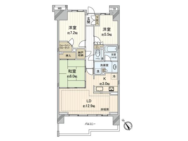 プラウドシティ稲毛海岸レジデンス 間取図(平面図) プラウドシティ稲毛海岸レジデンス 間取図(平面図)