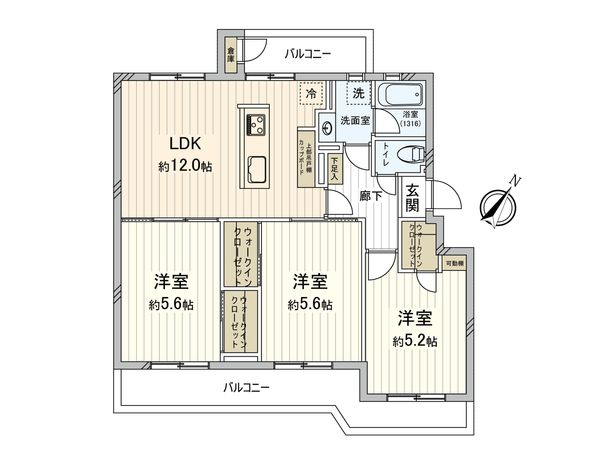 東建ニューハイツ検見川 間取図(平面図) 間取図(平面図)