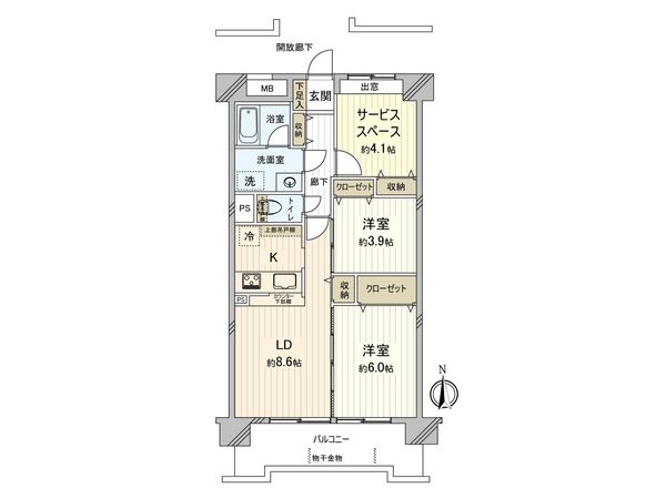 グリーンビレッジ浜野 間取図(平面図)