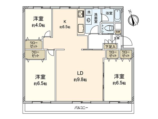 検見川ガーデンハイツ 間取図(平面図) 検見川ガーデンハイツ 間取図(平面図)