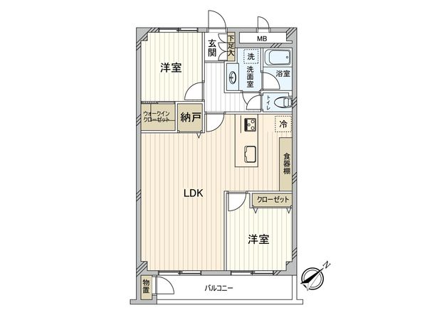 東建検見川マンション 間取図(平面図)