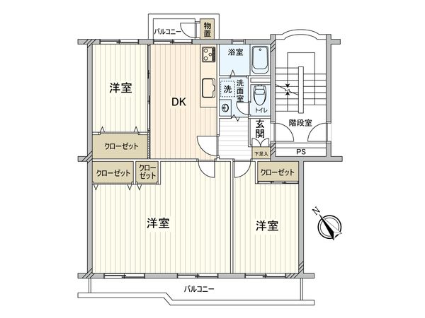 パイロットハウス検見川 間取図(平面図) パイロットハウス検見川 間取図(平面図)