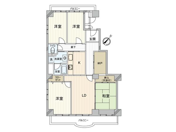 シーサイド真砂 間取図(平面図) シーサイド真砂 間取図(平面図)
