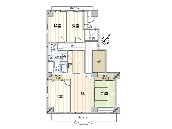 シーサイド真砂 間取図(平面図)